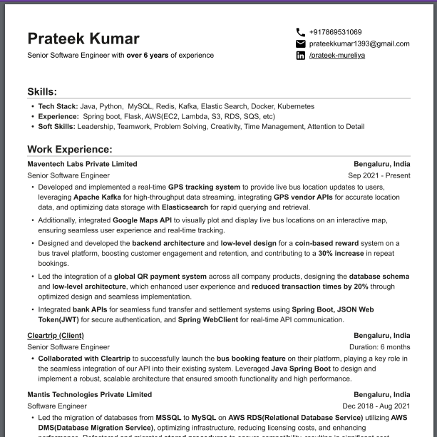 Resume